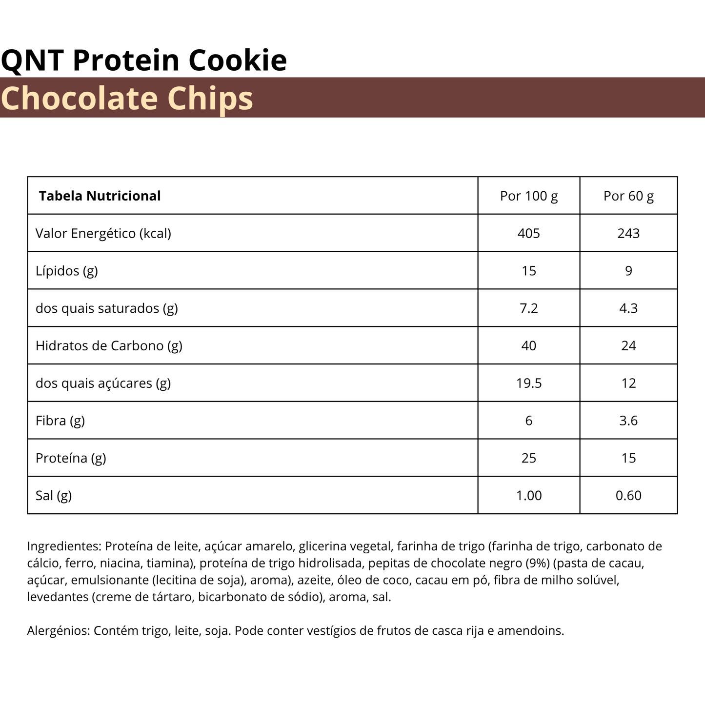 QNT Protein Cookie Chocolate Chips