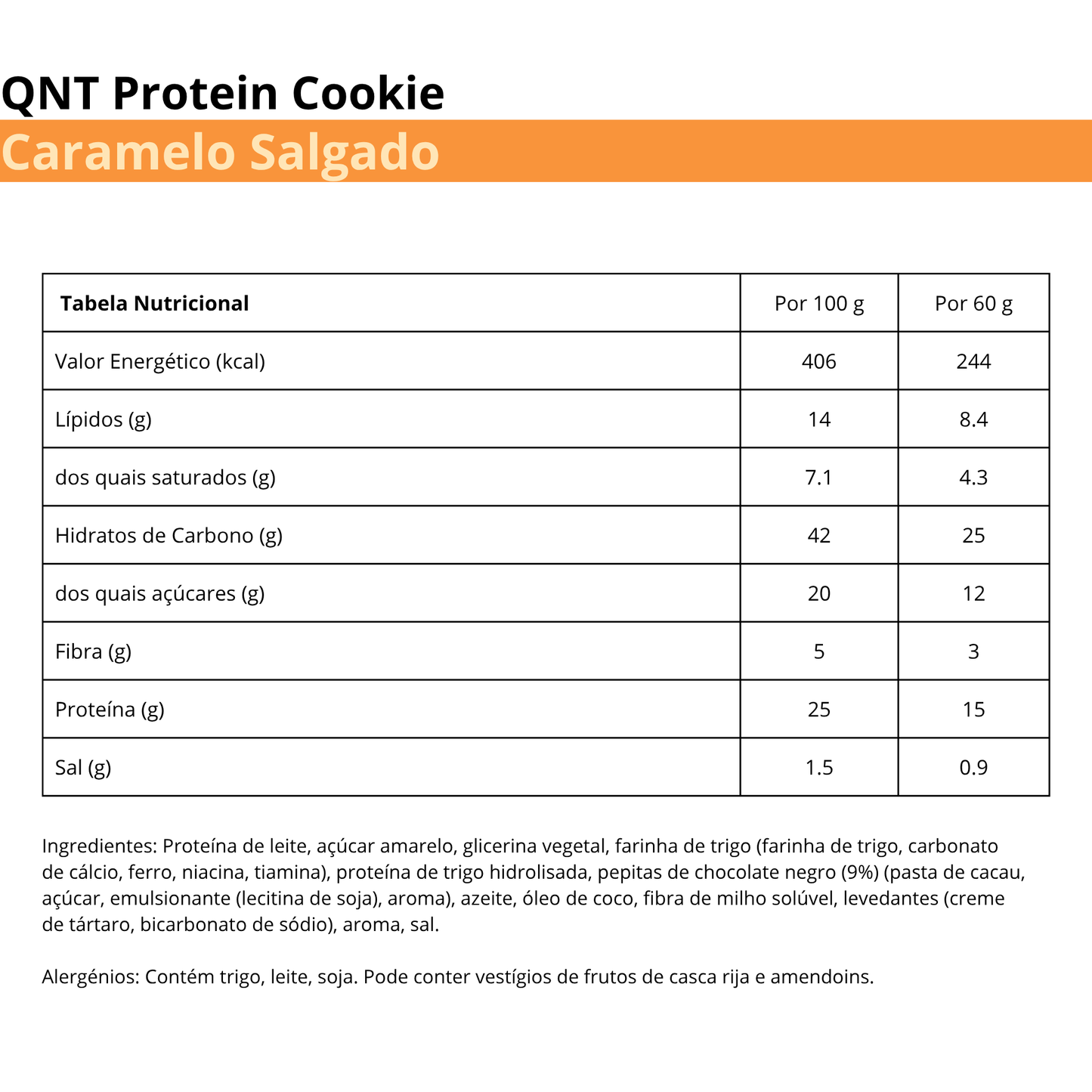 QNT Protein Cookie Caramelo Salgado