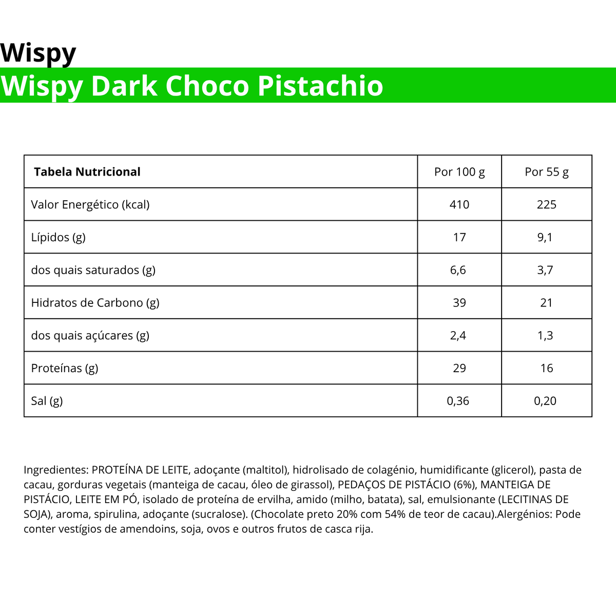 Wispy Dark Choco Pistachio