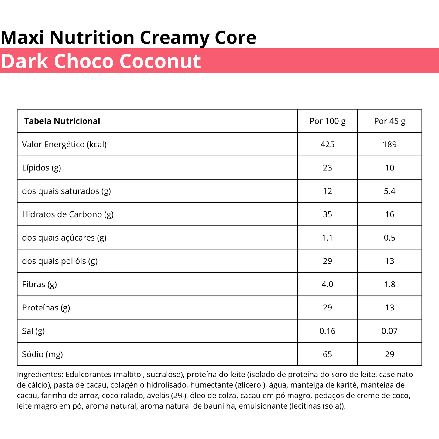 Maxi Nutrition Creamy Core - Dark Choco Coconut