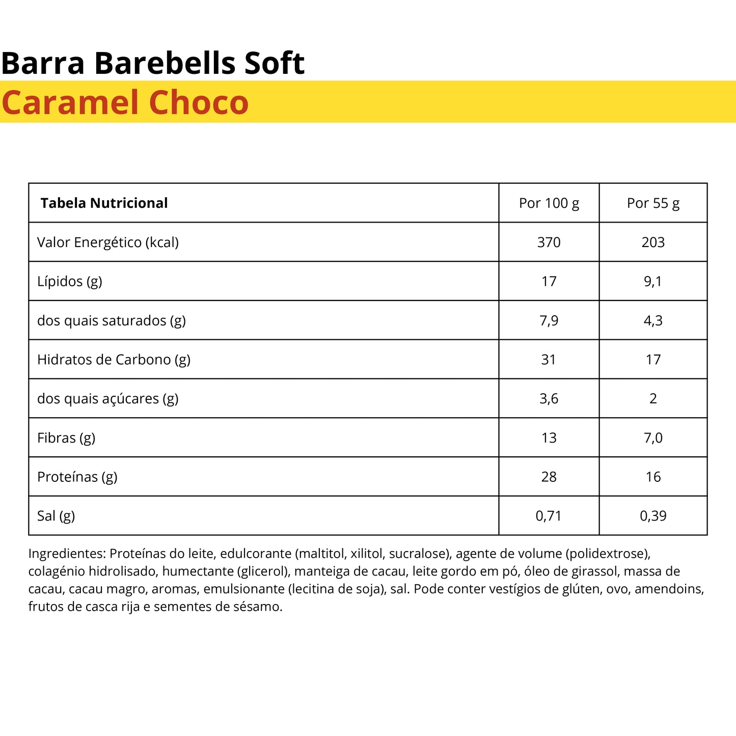 Barebells Soft Caramel Choco