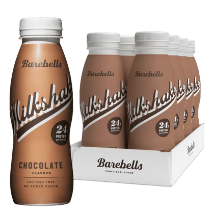 Barebells Milkshake Chocolate 24g of Protein Lactose Free No Added Sugar 8x330ml