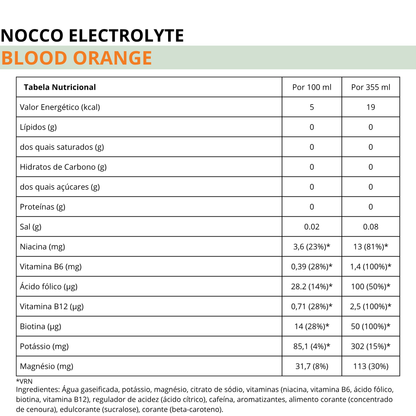 NOCCO ELECTROLYTE BLOOD ORANGE