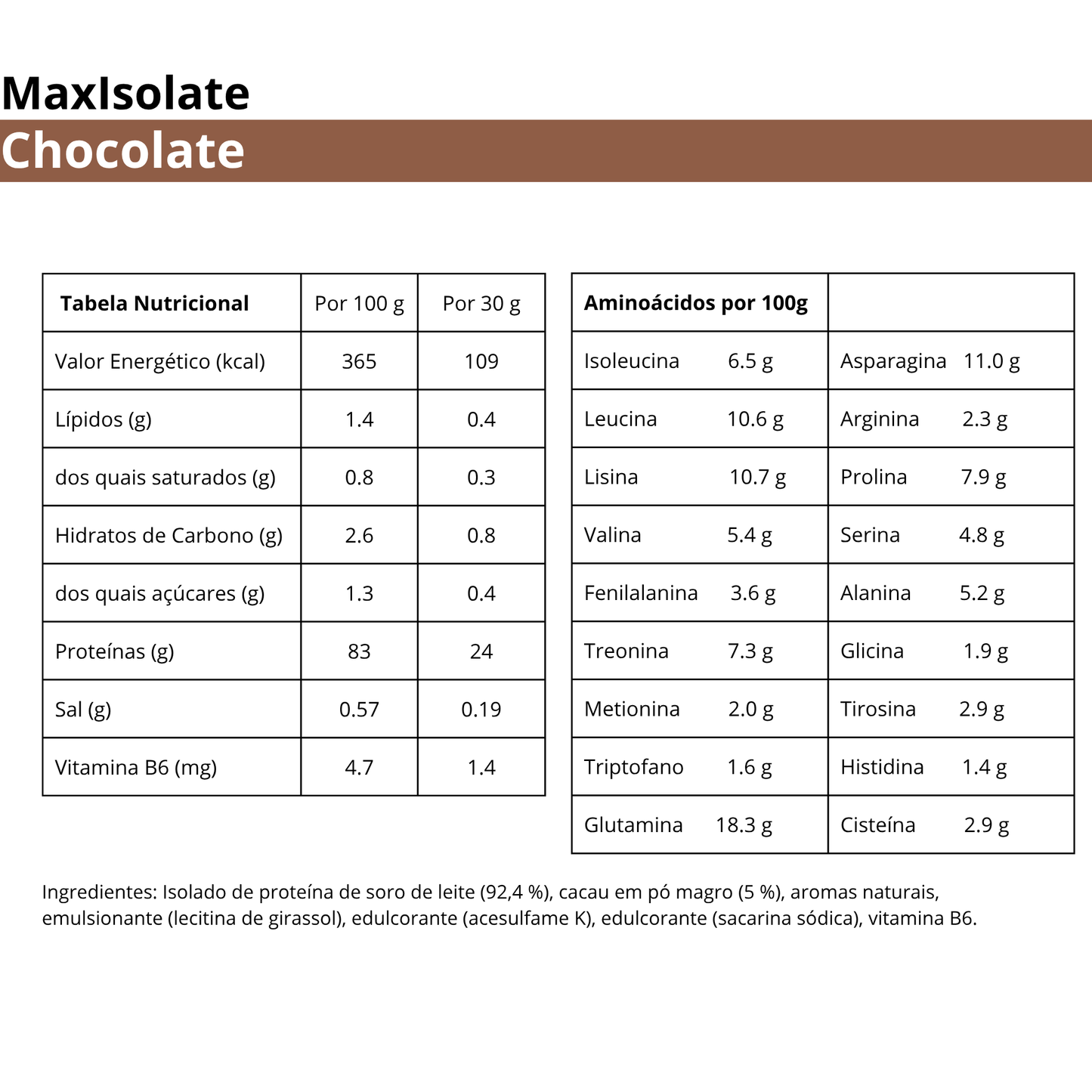 MaxIsolate 1kg - Chocolate