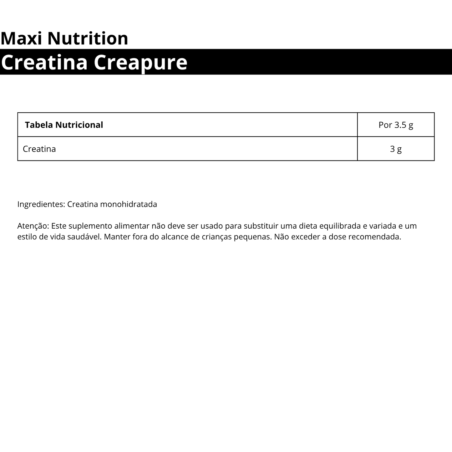 Maxi Nutrition Creatina Creapure 250g