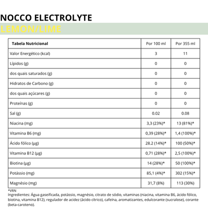 NOCCO ELECTROLYTE LEMON/LIME