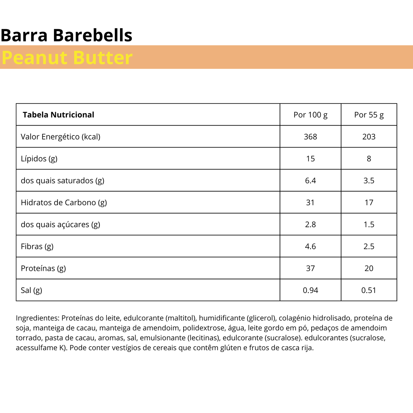 Barebells Peanut Butter