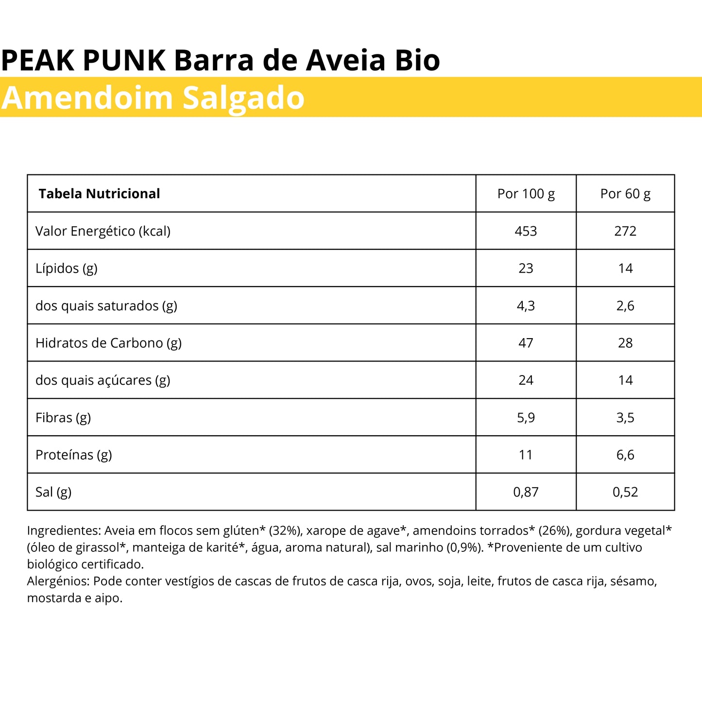 Peak Punk Bio Oat Flapjack