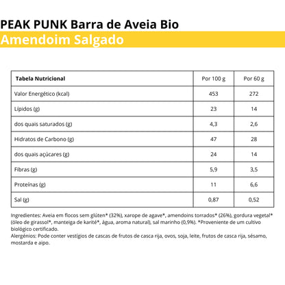 Peak Punk Bio Oat Flapjack