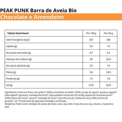 Peak Punk Bio Oat Flapjack