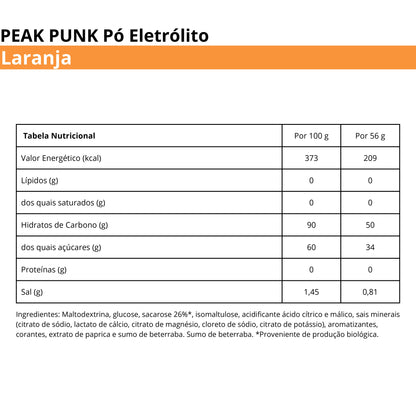 Peak Punk Orange Electrolyte Powder 1kg 