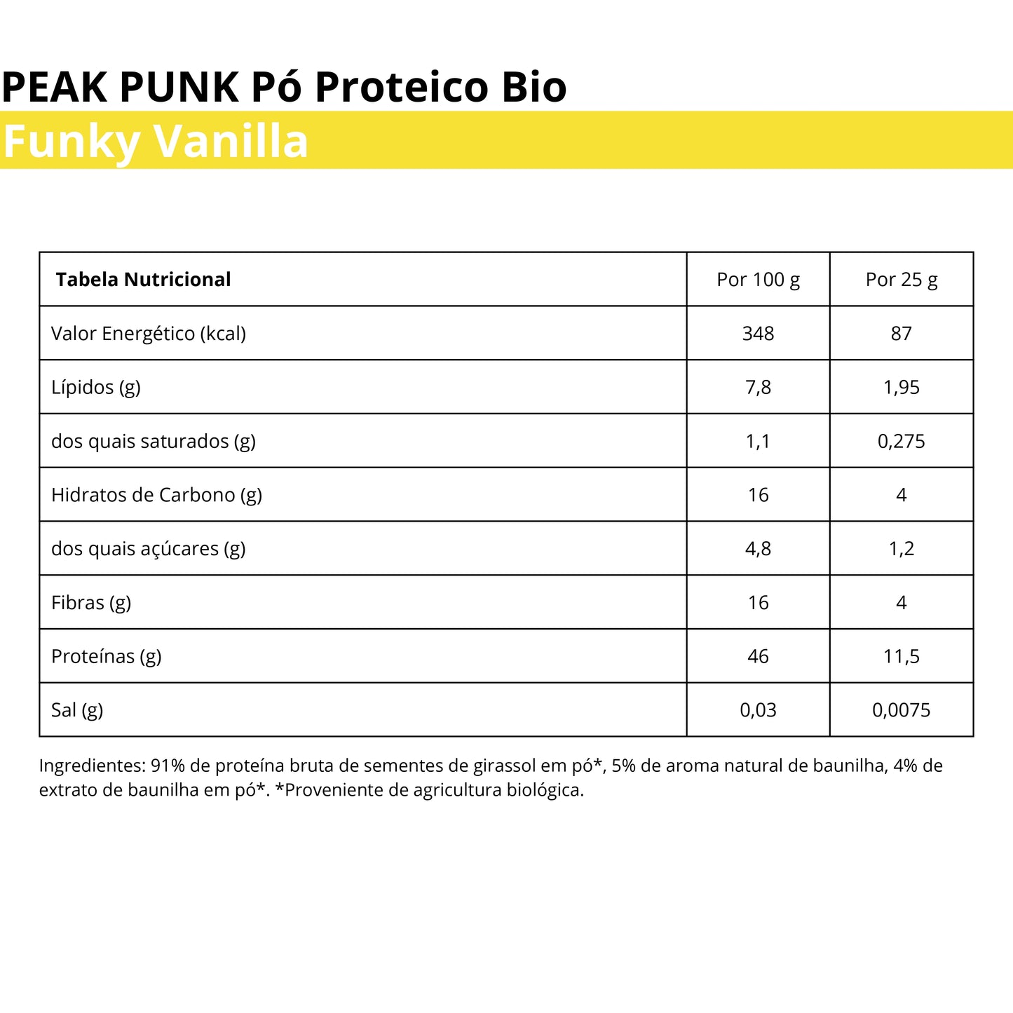 Peak Punk Pó Proteico Bio