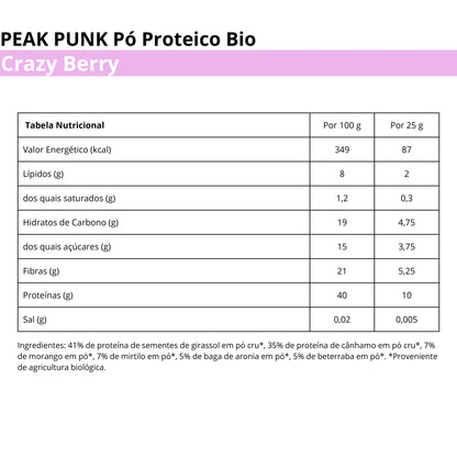 Peak Punk Pó Proteico Bio