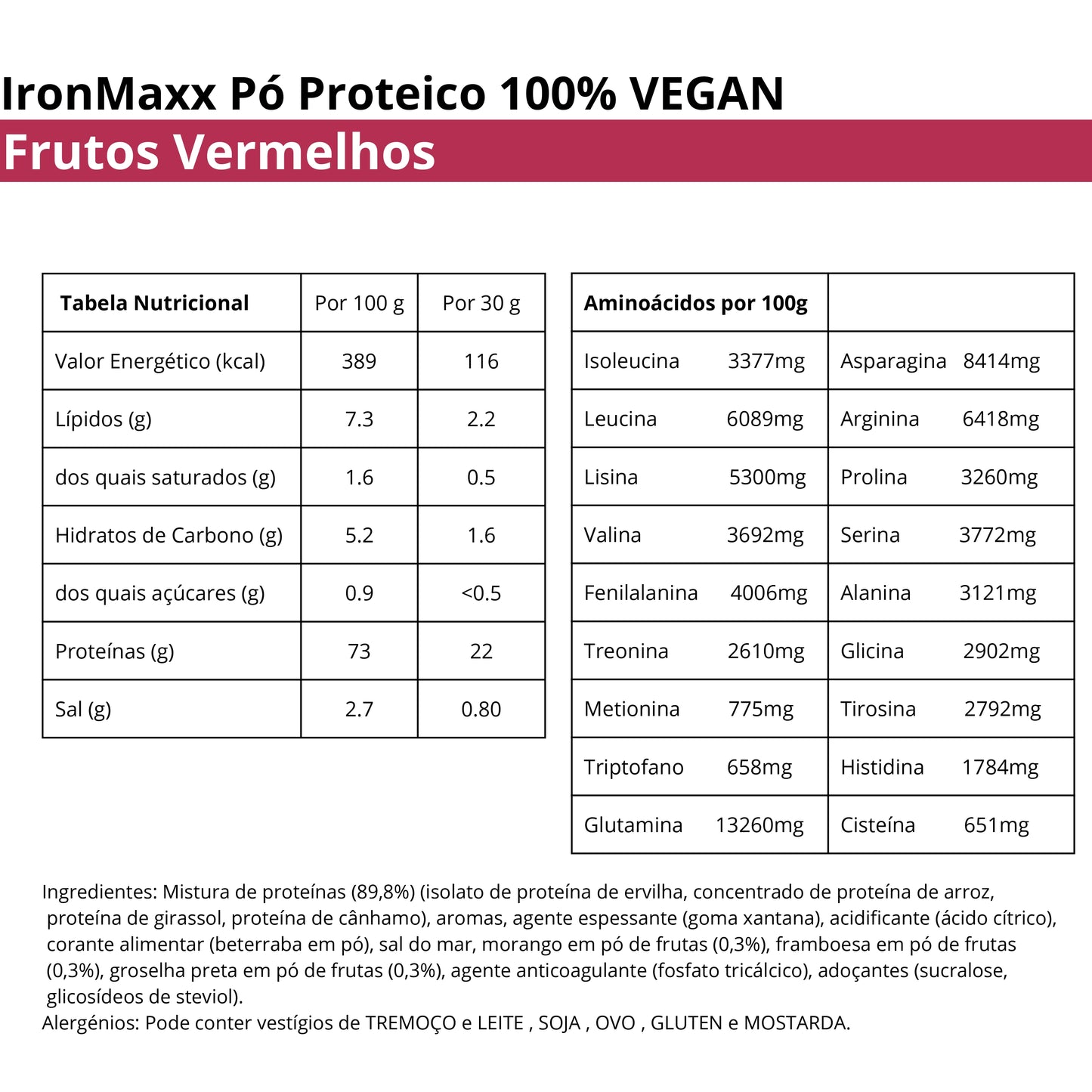 IronMaxx 100% Vegan Protein Zero