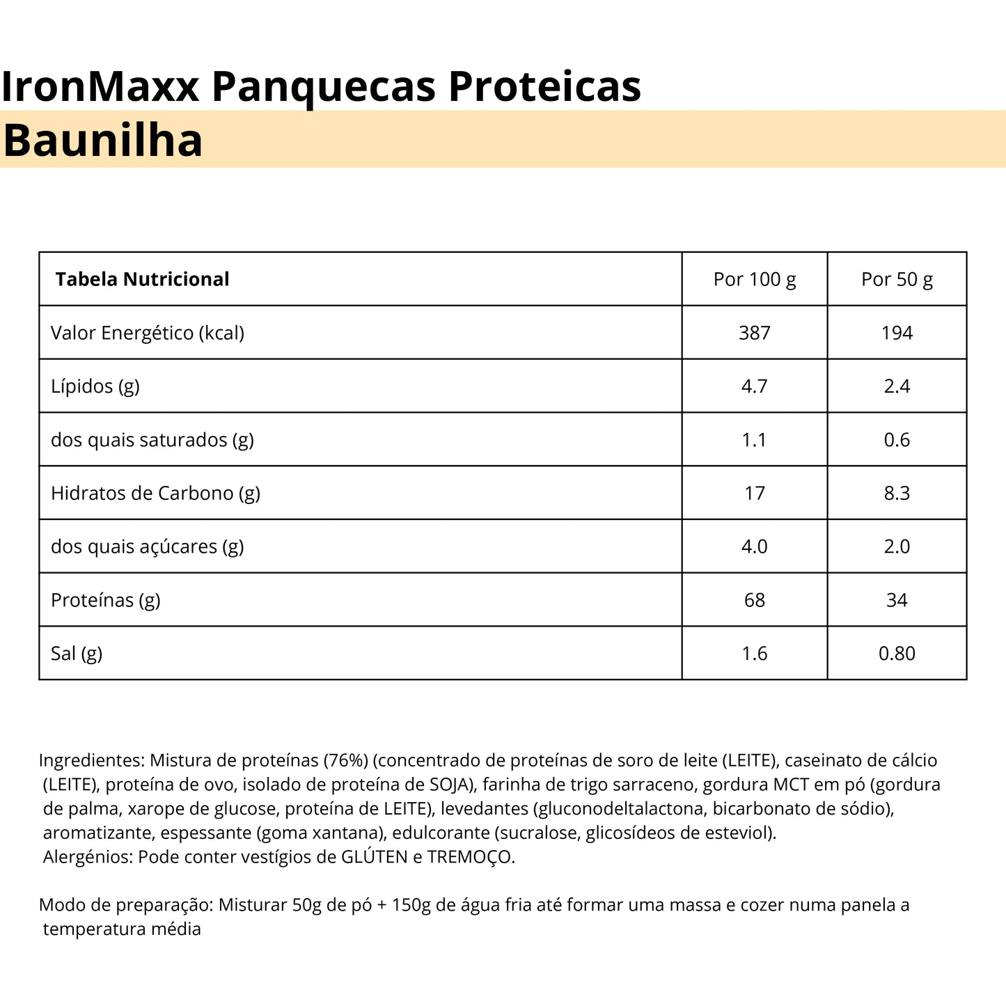 IronMaxx Panquecas Proteicas