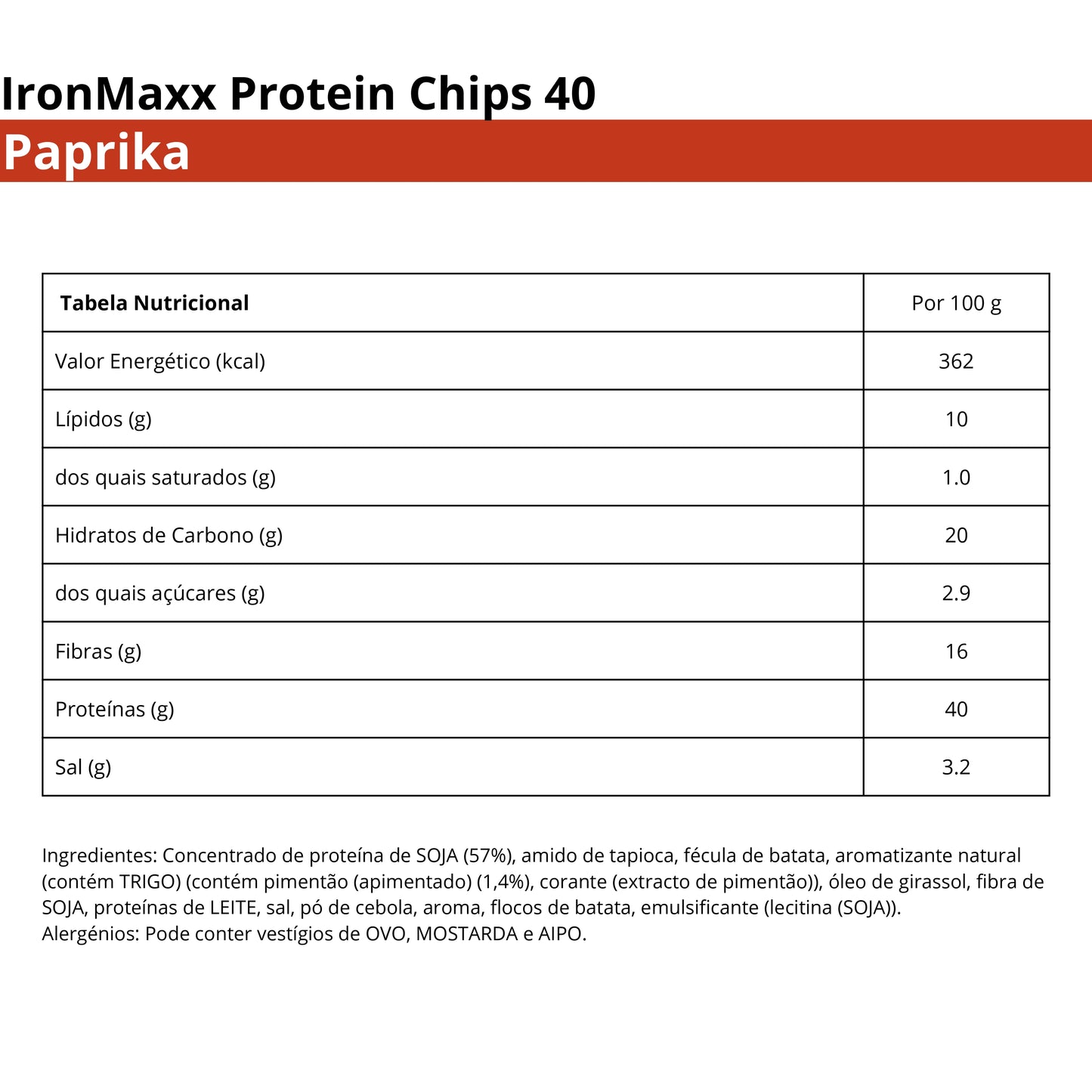 IronMaxx Protein Chips 40, 50g