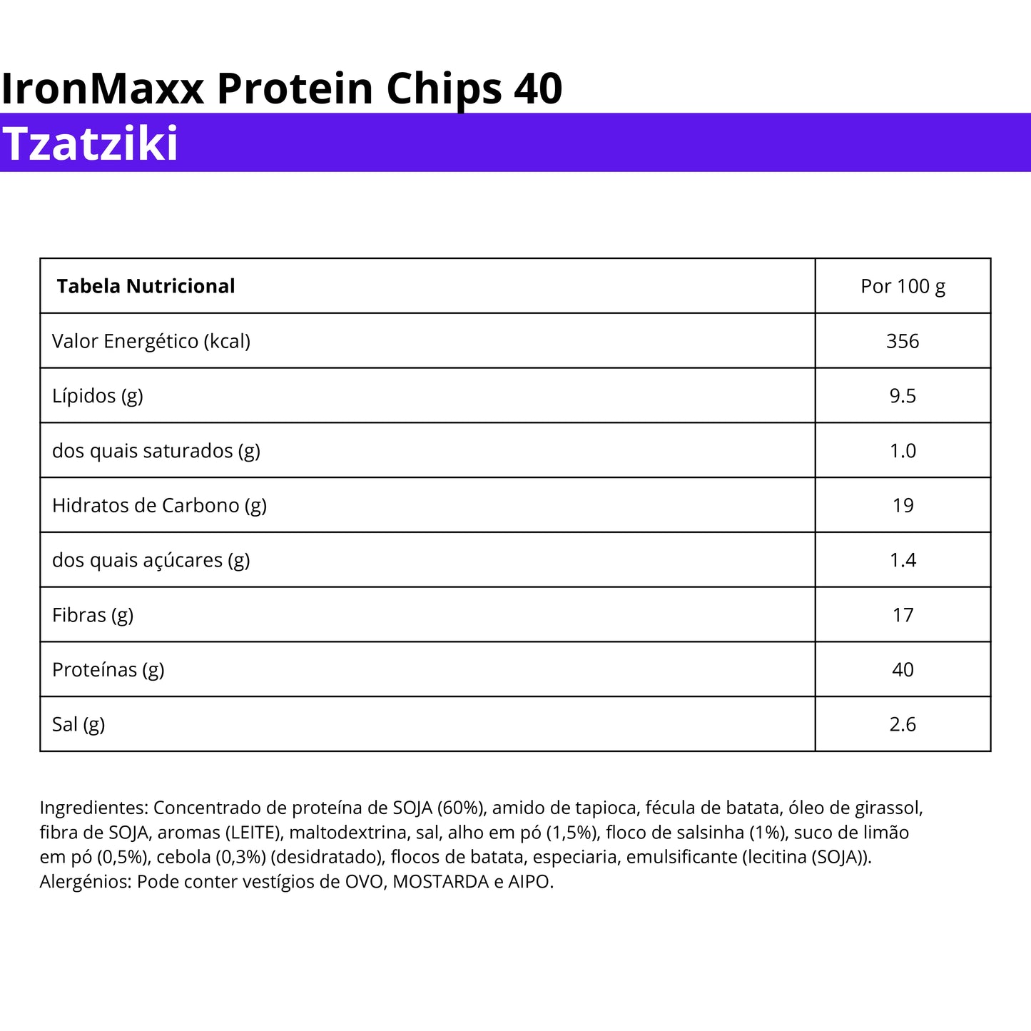 IronMaxx Protein Chips 40, 50g