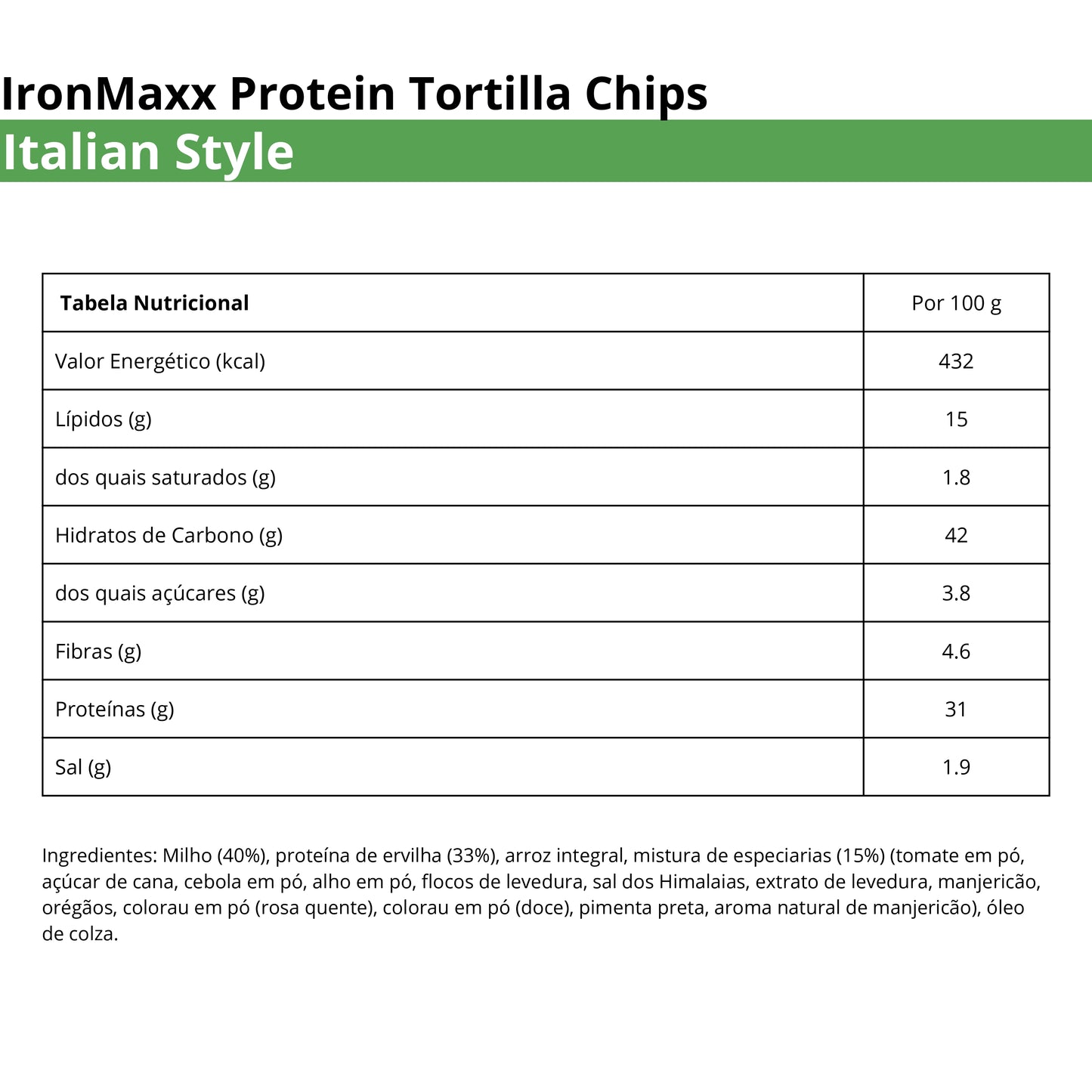 IronMaxx Protein Tortilla Chips 60g