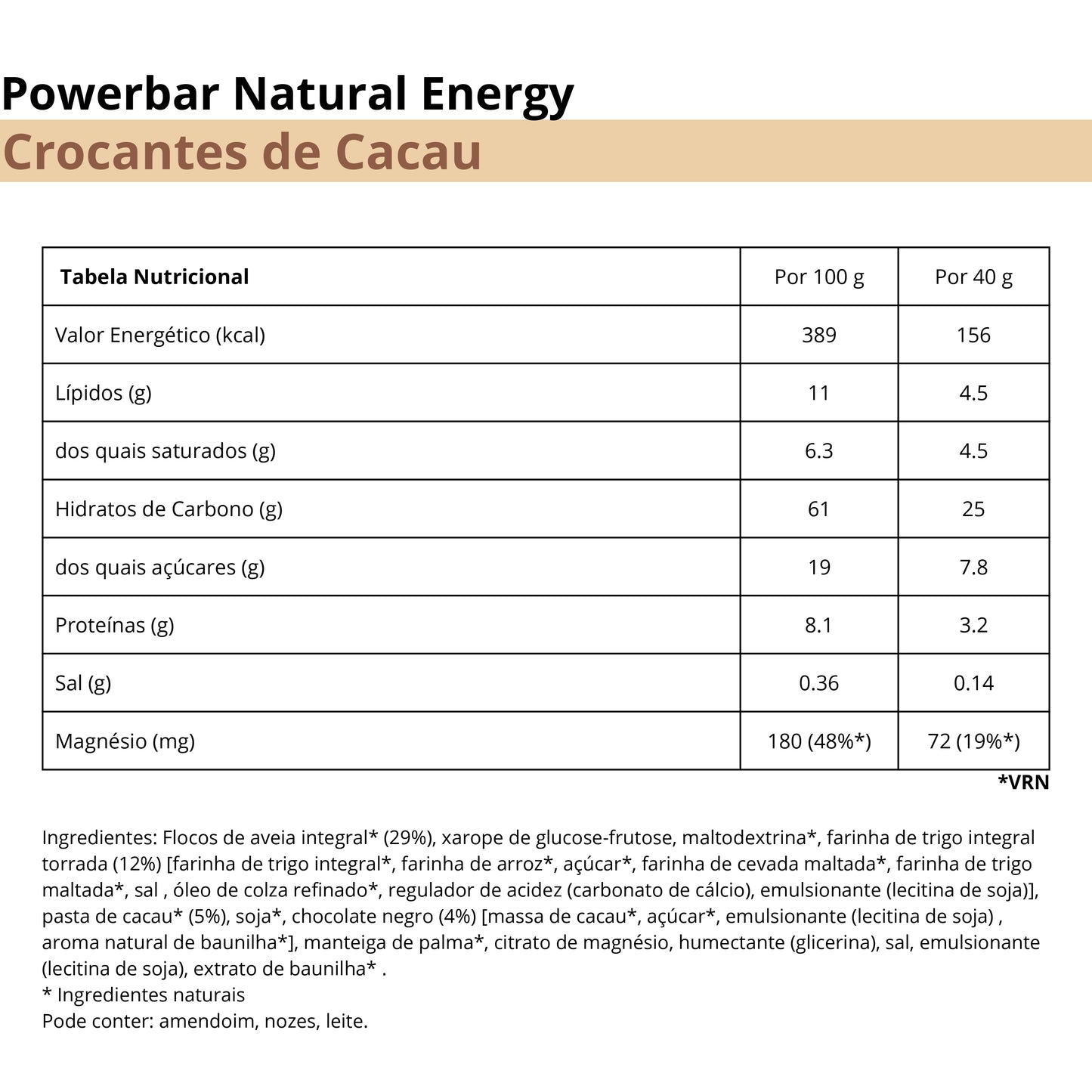 Powerbar Natural Energy