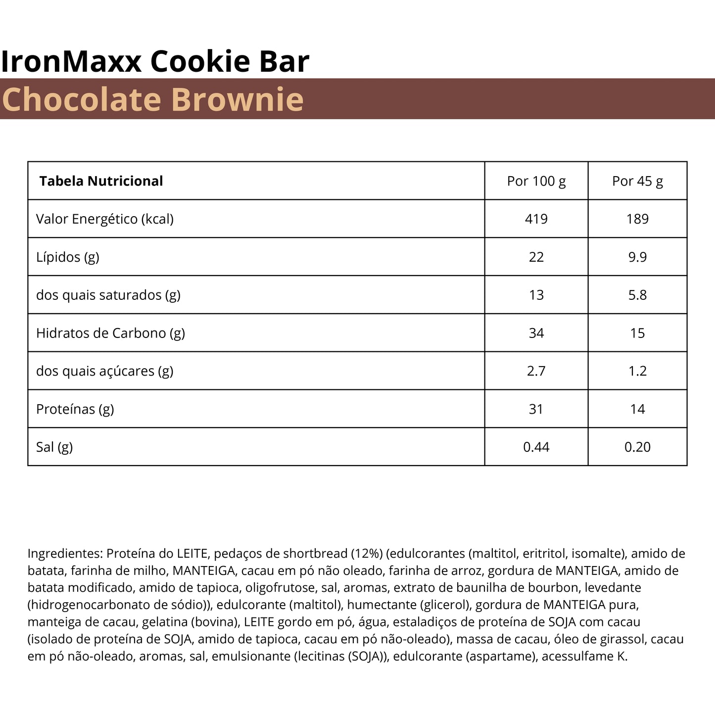 IronMaxx Cookie Bar