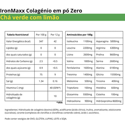 IronMaxx Colagénio Zero 250g