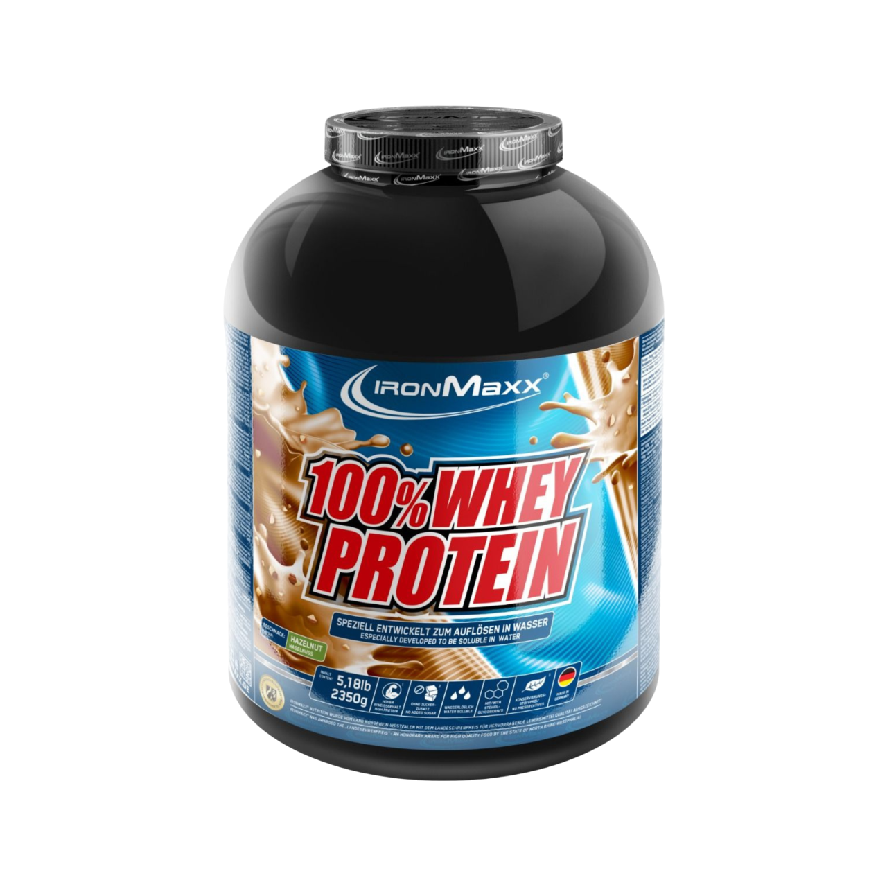 IronMaxx 100% Whey Protein Avelã ultraconcentrada Baixo Teor de Açúcar Melhor Perfil de Aminoácidos BCAAs e EAAs em Conservantes e Aspartame
IronMaxx 100% Whey Protein Hazelnut