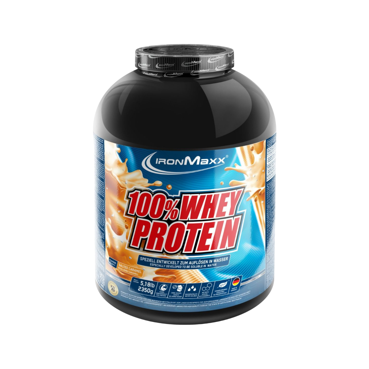 IronMaxx 100% Whey Protein Caramelo Salgado ultraconcentrada Baixo Teor de Açúcar Melhor Perfil de Aminoácidos BCAAs e EAAs em Conservantes e Aspartame
IronMaxx 100% Whey Protein Salted Caramel