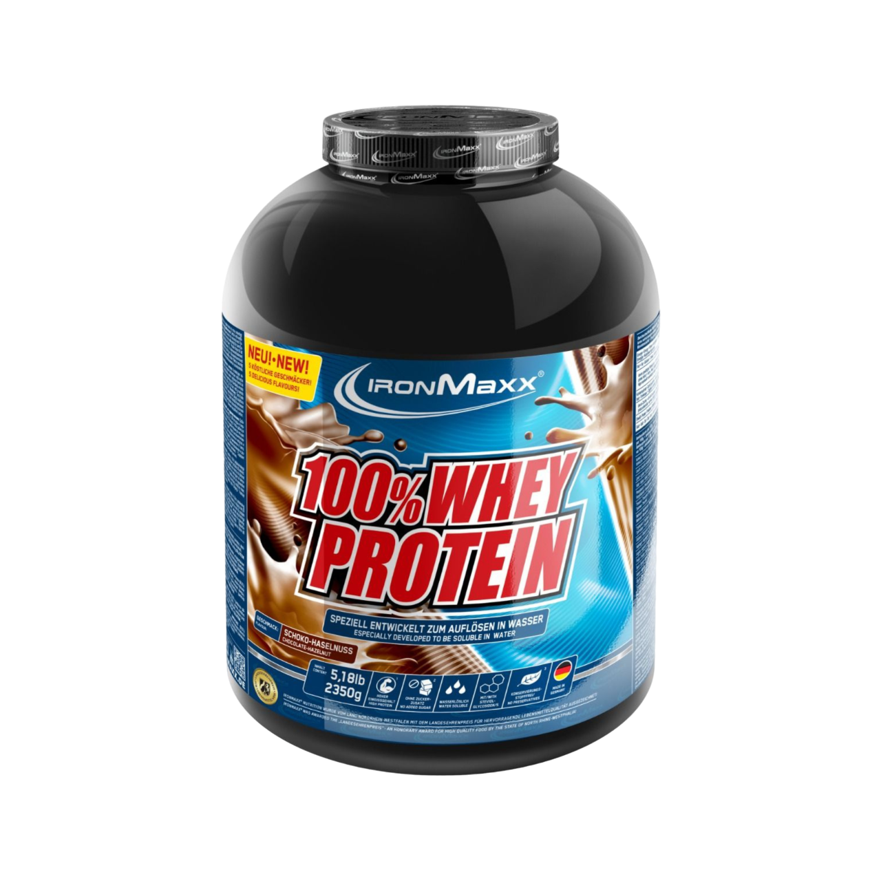 IronMaxx 100% Whey Protein Chocolate Avelã ultraconcentrada Baixo Teor de Açúcar Melhor Perfil de Aminoácidos BCAAs e EAAs em Conservantes e Aspartame
IronMaxx 100% Whey Protein Chocolate Hazelnut