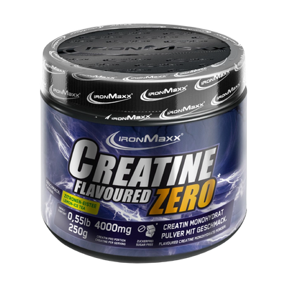 IronMaxx Creatina ZERO - Ice Tea Limão 250g pó creatina mono-hidratada sem açúcar
Creatine Flavoured ZERO - 250g - Lemon Ice Tea Creatin Monohydrat Zero Sugar