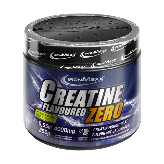 IronMaxx Creatina ZERO - Ice Tea Limão 250g pó creatina mono-hidratada sem açúcar
Creatine Flavoured ZERO - 250g - Lemon Ice Tea Creatin Monohydrat Zero Sugar