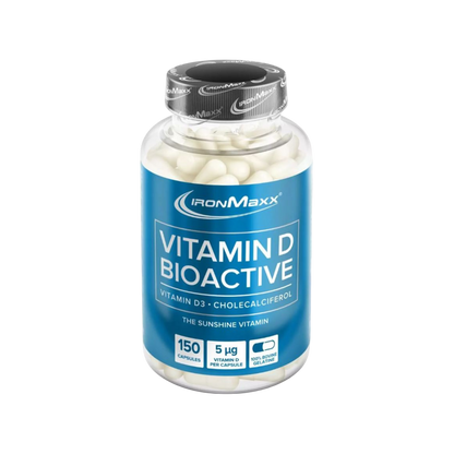 IronMaxx Vitamina D Bioactive 150 Cápsulas força muscular saúde óssea Vitamin D