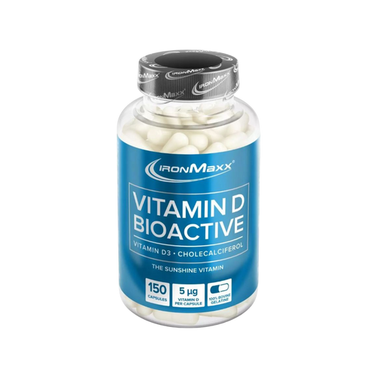 IronMaxx Vitamina D Bioactive 150 Cápsulas força muscular saúde óssea Vitamin D