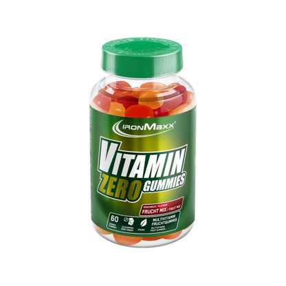 IronMaxx Vitaminas Vegan Zero 60 Gomas
9 vitaminas essenciais Biotina Ácido Fólico Niacina Vitamina B6 Vitamina B12 Vitamina D3 Vitamina E Vitamina C Sem açúcar Vegan
IronMaxx Vitamin Vegan Zero Gummies