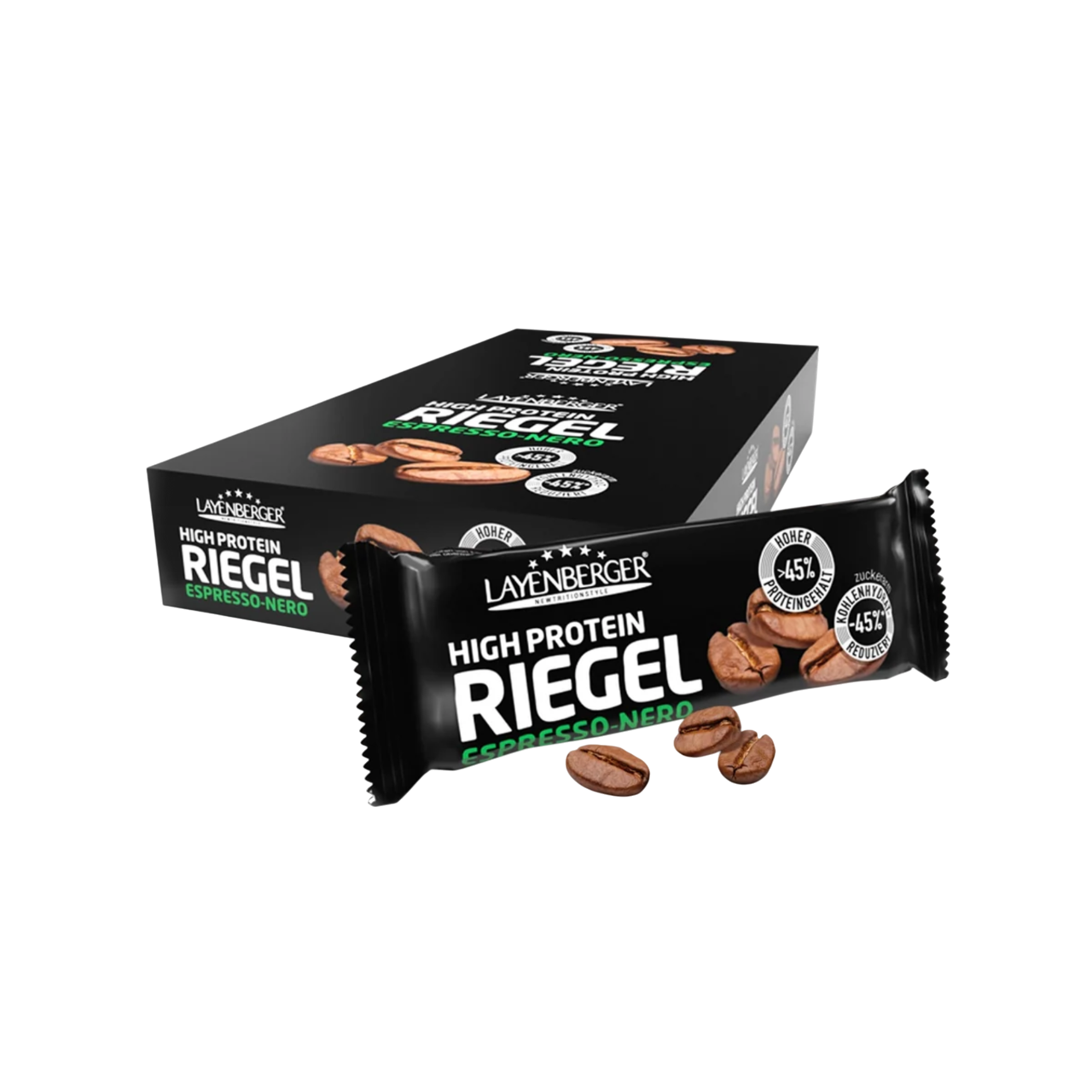 Layenberger High Protein Bar Espresso-Nero 18x35g