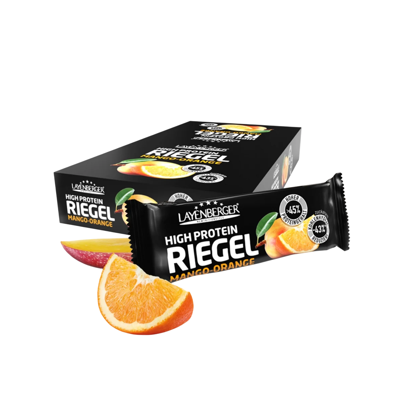 Layenberger High Protein Bar Manga-Laranja 18x35g