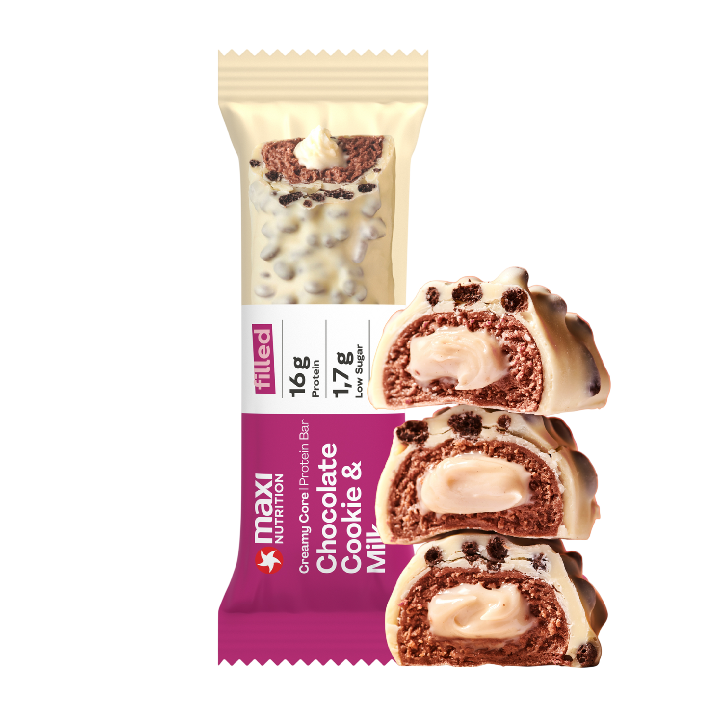 Maxi Nutrition Creamy Core - Chocolate Cookie&Milk 45g
barra
proteica
proteina