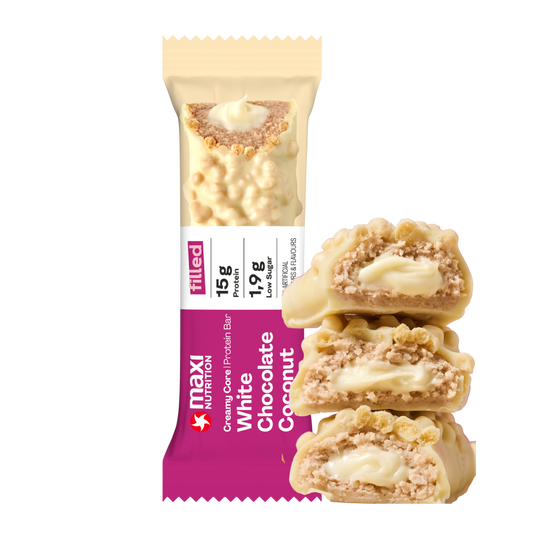Maxi Nutrition Creamy Core - White Choco Coconut ("Raffaello") 45g
barra
proteina