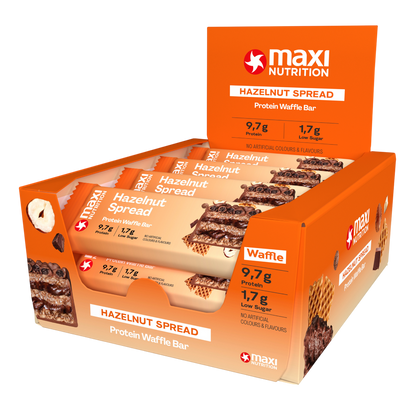Maxi Nutrition Wafer - Hazelnut Spread 12x39g
barra 
proteica
proteina