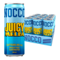 NOCCO BCAA Juicy Melba (Pêssego) 24x330ml Cafeína 180mg Caffeine Sem açúcar Sugar Free Vegan BCAA 4:1:1 (Leucina, Valina e Isoleucina) 3000 mg Vitamina B6 Vitamina B12 Biotina Ácido Fólico Niacina