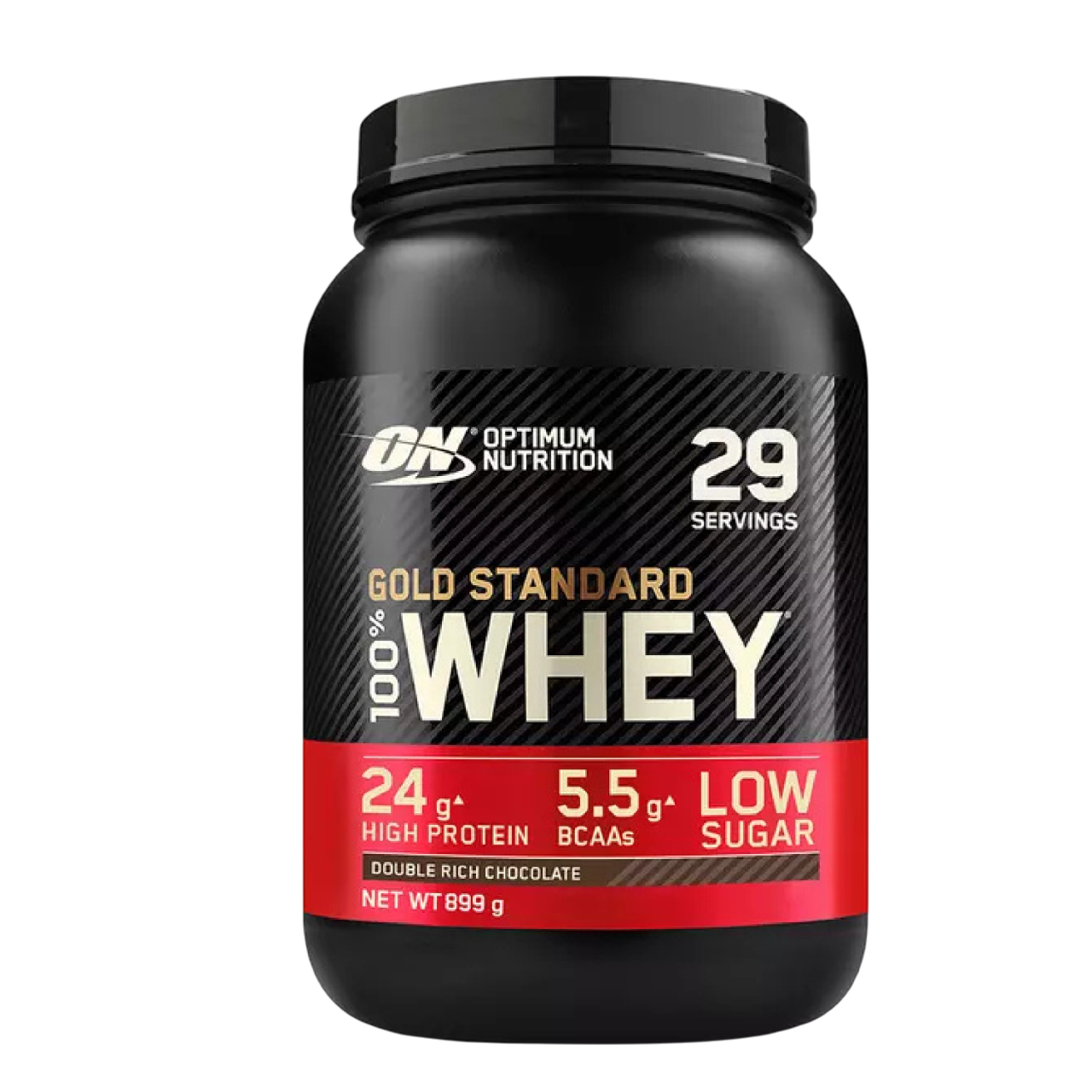 Optimum Nutrition Gold Standard 100% Whey Protein Double Rich Chocolate 896g 5.5g BCAA  24g Protein