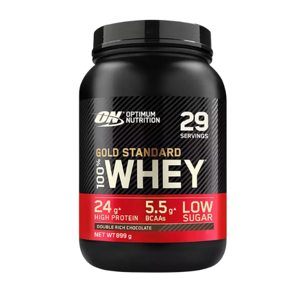Optimum Nutrition Gold Standard 100% Whey Protein Double Rich Chocolate 896g 5.5g BCAA  24g Protein