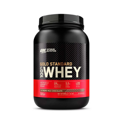 Optimum Nutrition Gold Standard 100% Whey Protein Extreme Milk Chocolate 896g 5.5g BCAA  24g Protein