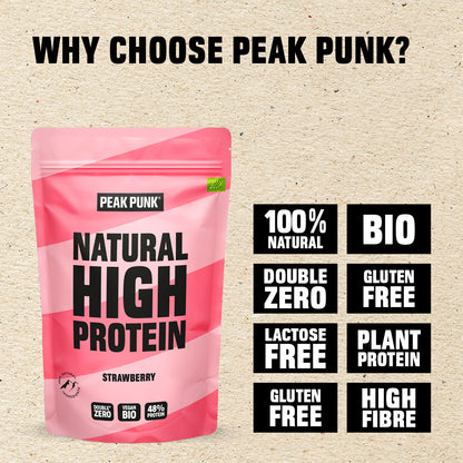 PEAK PUNK Bio High-Protein Shake - Strawberry 250g