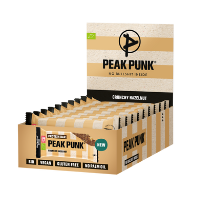Peak Punk Bio Protein Bar - Crunchy Hazelnut 12x55g