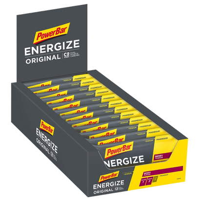 Powerbar Energize Original Frutos Silvestres Berry Flavour 15x55g C2MAX Dual Source Carb Mix Sódio Magnésio Sem Corantes e Conservantes Cologne List 