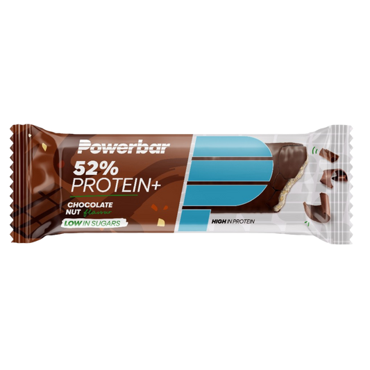 Powerbar ProteinPlus 52% Chocolate 50g Altamente proteica Baixo teor de açúcares Sem aspartame A Cologne List 