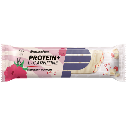 ProteinPlus L-Carnitine Raspberry Framboesa 35g 200 mg de L-carnitina por barra sem aspartame Vegan Cologne List