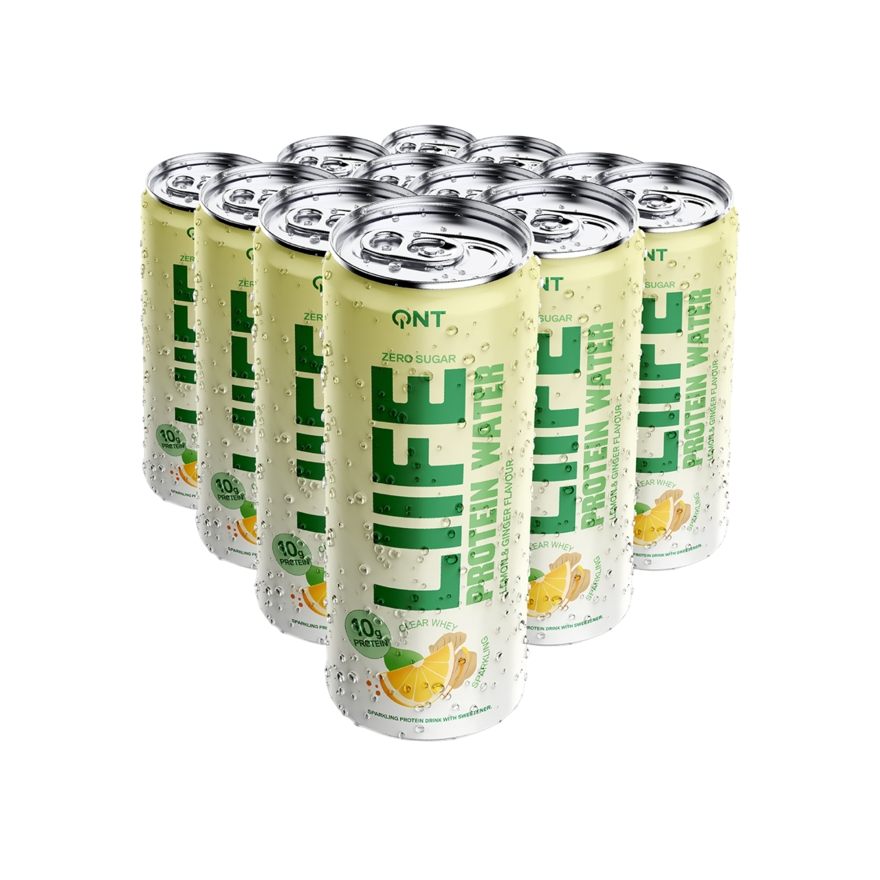 QNT Água Proteica Limão e Gengibre 12x330ml
Clear Whey Protein
sem açúcar
High Protein